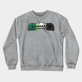 Pride Skulls Aromantic Crewneck Sweatshirt